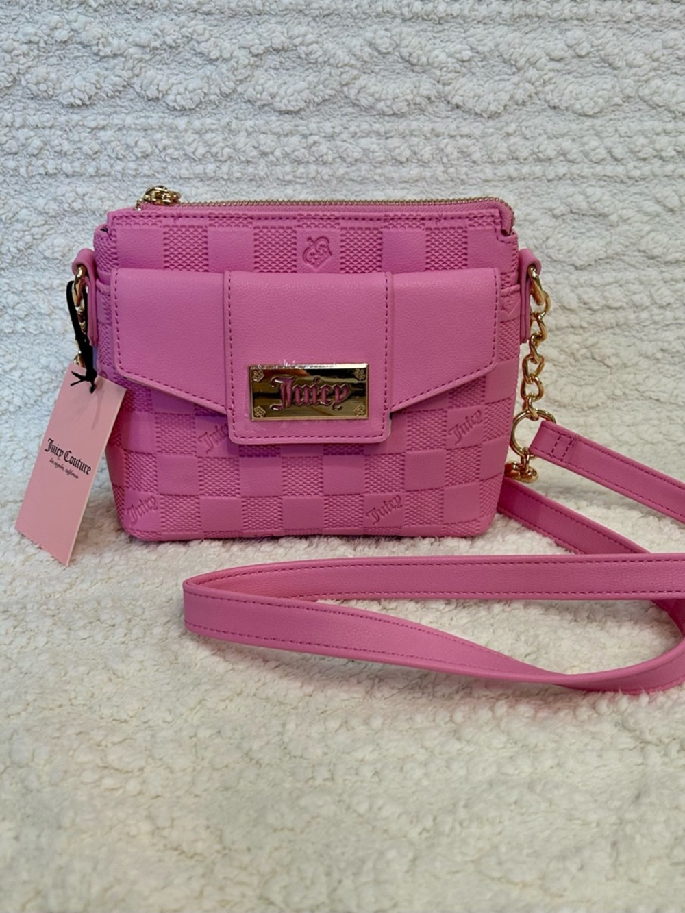 NWT Pink Juicy Couture Miss Juicy Crossbody bag Y2K Barbie